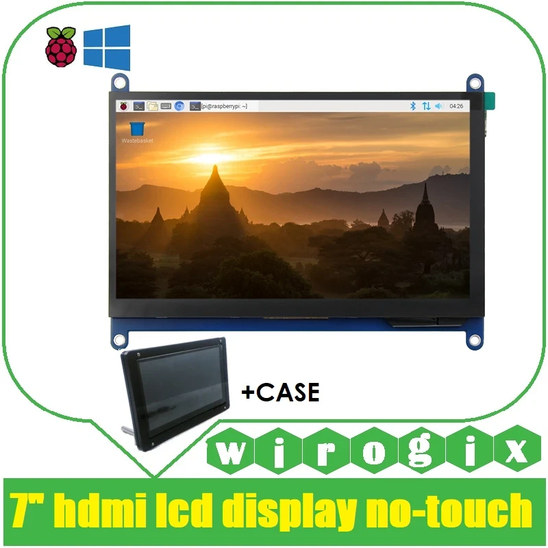 7 inch LCD HDMI Display - No Touch with Case